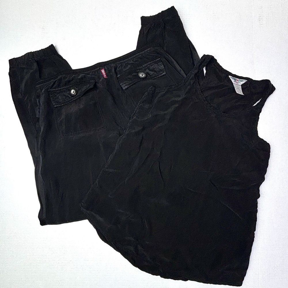 Hard Tail Forever Cupra Set Shirttail Tank Top Racer Joggers SMALL Soft LOT EUC